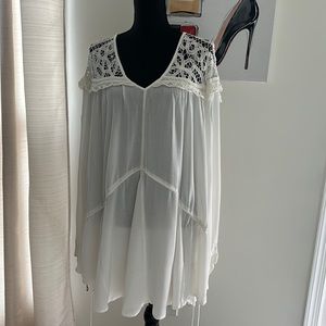 Free people dress, size small, color Cream